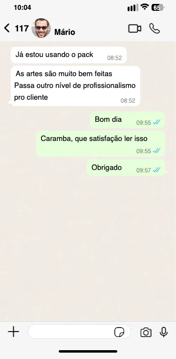 Print de conversa de cliente